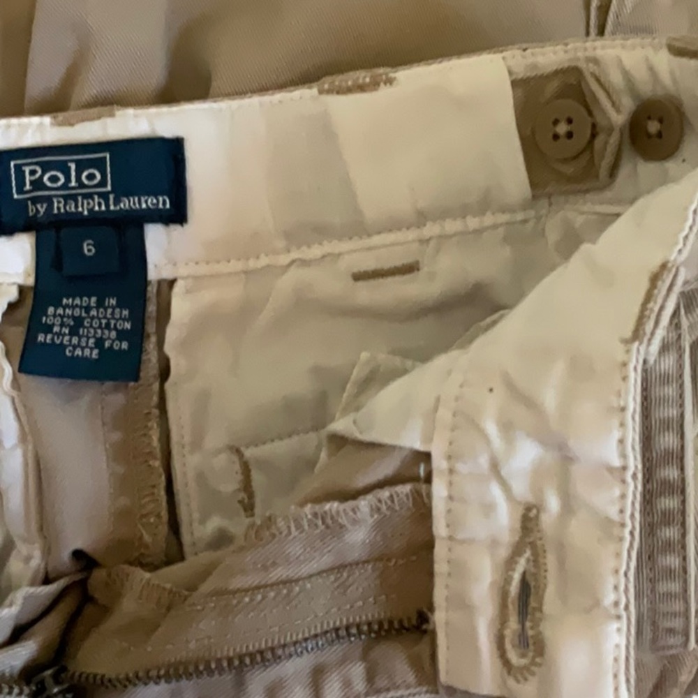 Polo By Ralph Lauren Kid Beige Cargo Shorts Size 6 - Picture 9 of 9